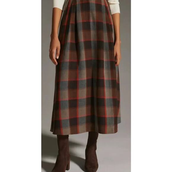 Anthropologie Mare Mare x Anthropologie Full Plaid Skirt Size XS EUC - Picture 4 of 10